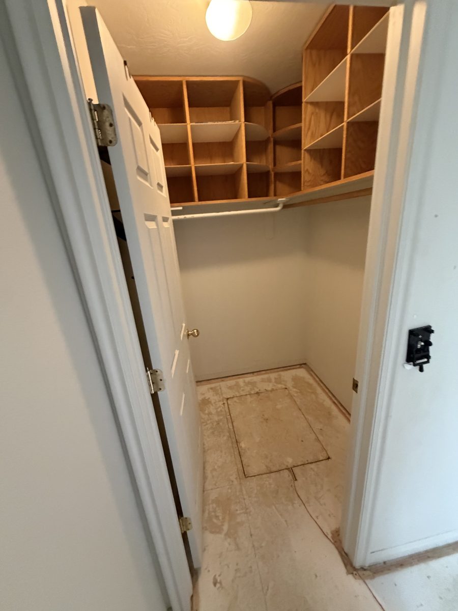 Walk-in closet after InstaHaul cleanout